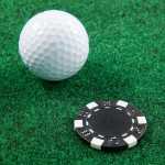 Recycled Poker Chip Ball Marker - SM-8905BKFront Recycled Poker Chip Ball Marker - SM-8905BKFront