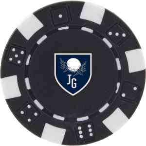 Recycled Poker Chip Ball Marker 1 Recycled Poker Chip Ball Marker 1