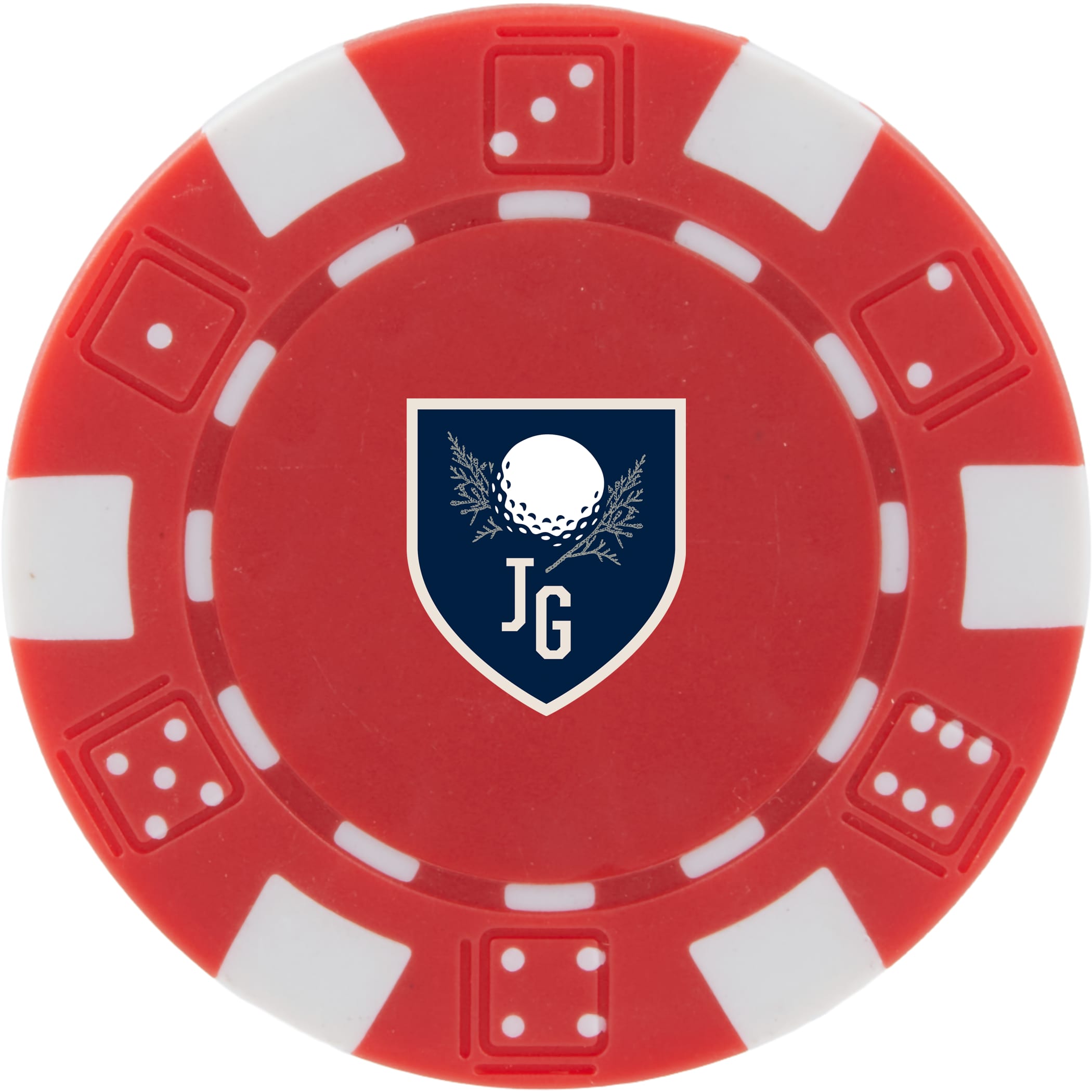 Recycled Poker Chip Ball Marker 1