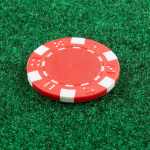 Recycled Poker Chip Ball Marker - SM-8905RDFront Recycled Poker Chip Ball Marker - SM-8905RDFront