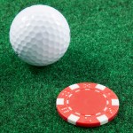 Recycled Poker Chip Ball Marker - SM-8905RDFront Recycled Poker Chip Ball Marker - SM-8905RDFront
