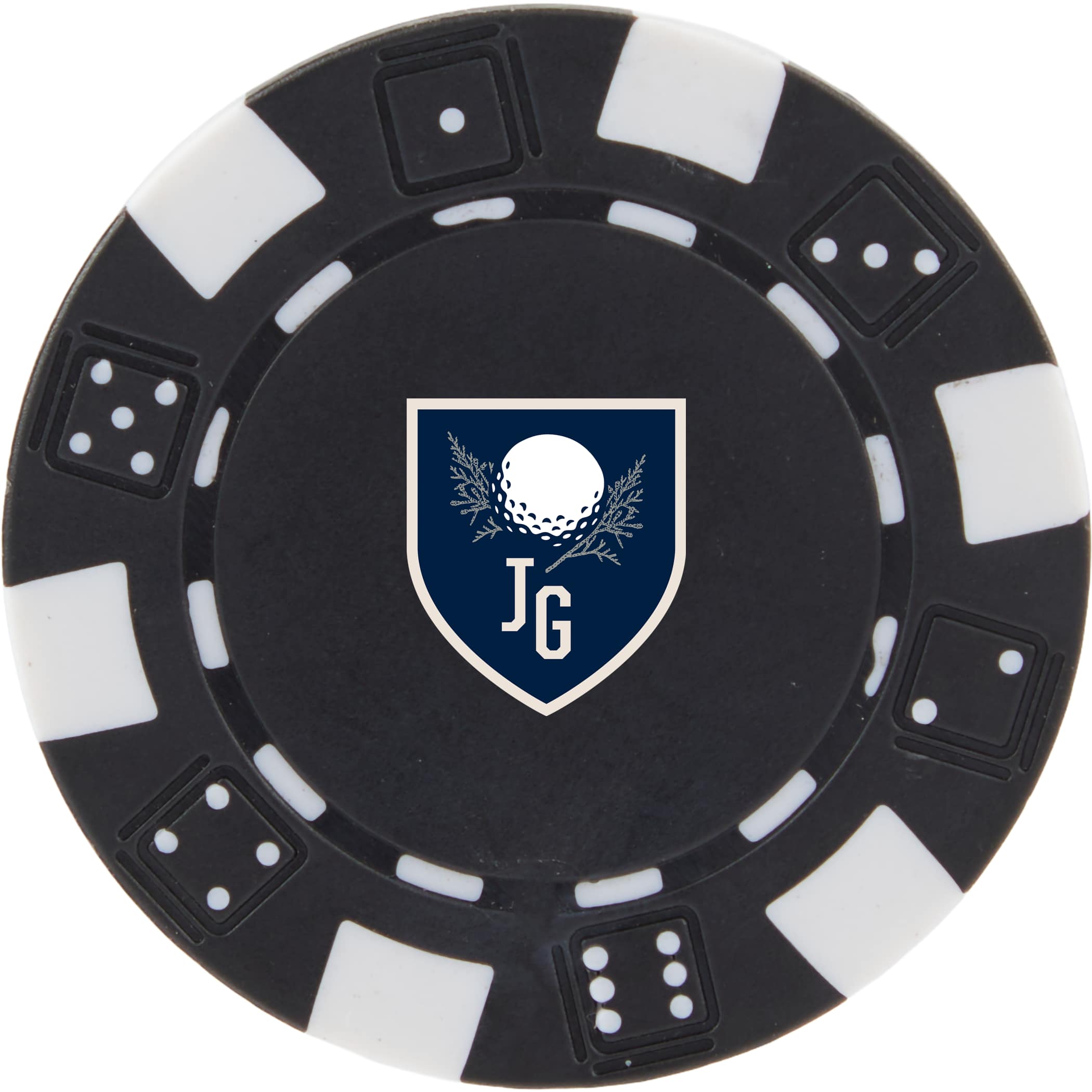 Recycled Poker Chip Ball Marker 1