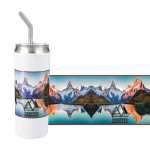 Marka Copper Vac Tumbler w/ SS straw 20oz - 1628-82WHFront Marka Copper Vac Tumbler w/ SS straw 20oz - 1628-82WHFront