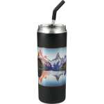 Marka Copper Vac Tumbler w/ SS straw 20oz - 1628-82BKBack Marka Copper Vac Tumbler w/ SS straw 20oz - 1628-82BKBack