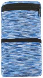 Cooling Heathered Wrist Band with Pocket - SM-7623BLFront Cooling Heathered Wrist Band with Pocket - SM-7623BLFront