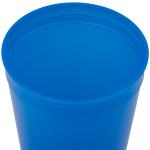 Solid 16oz Recycled Stadium Cup - SM-6012BLAngle-Right Solid 16oz Recycled Stadium Cup - SM-6012BLAngle-Right