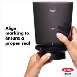 OXO Brew Compact Cold Brew Coffee Maker - 1990-08BKFront OXO Brew Compact Cold Brew Coffee Maker - 1990-08BKFront
