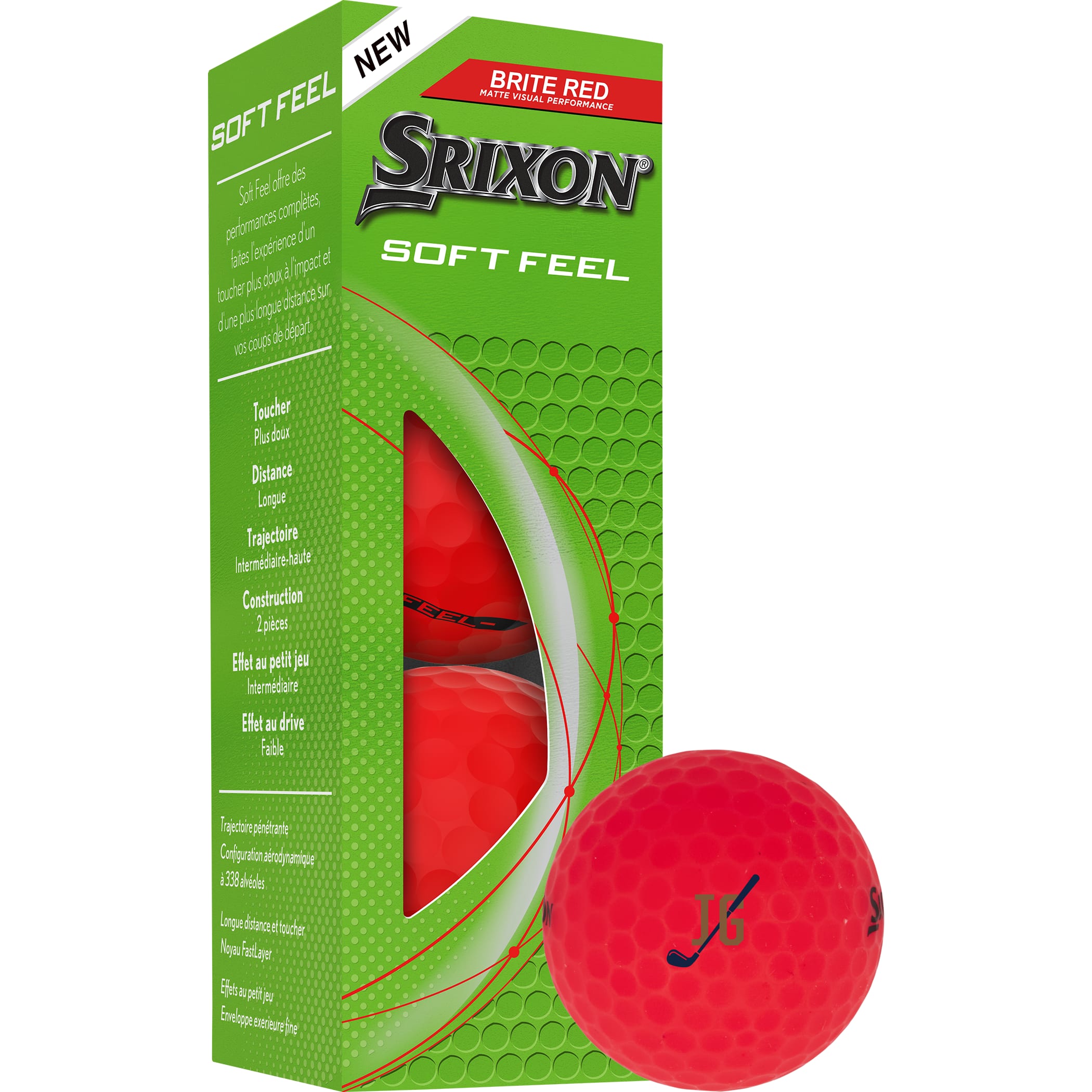 Srixon Soft Feel BRITE Golf Balls - 3 Pack 1