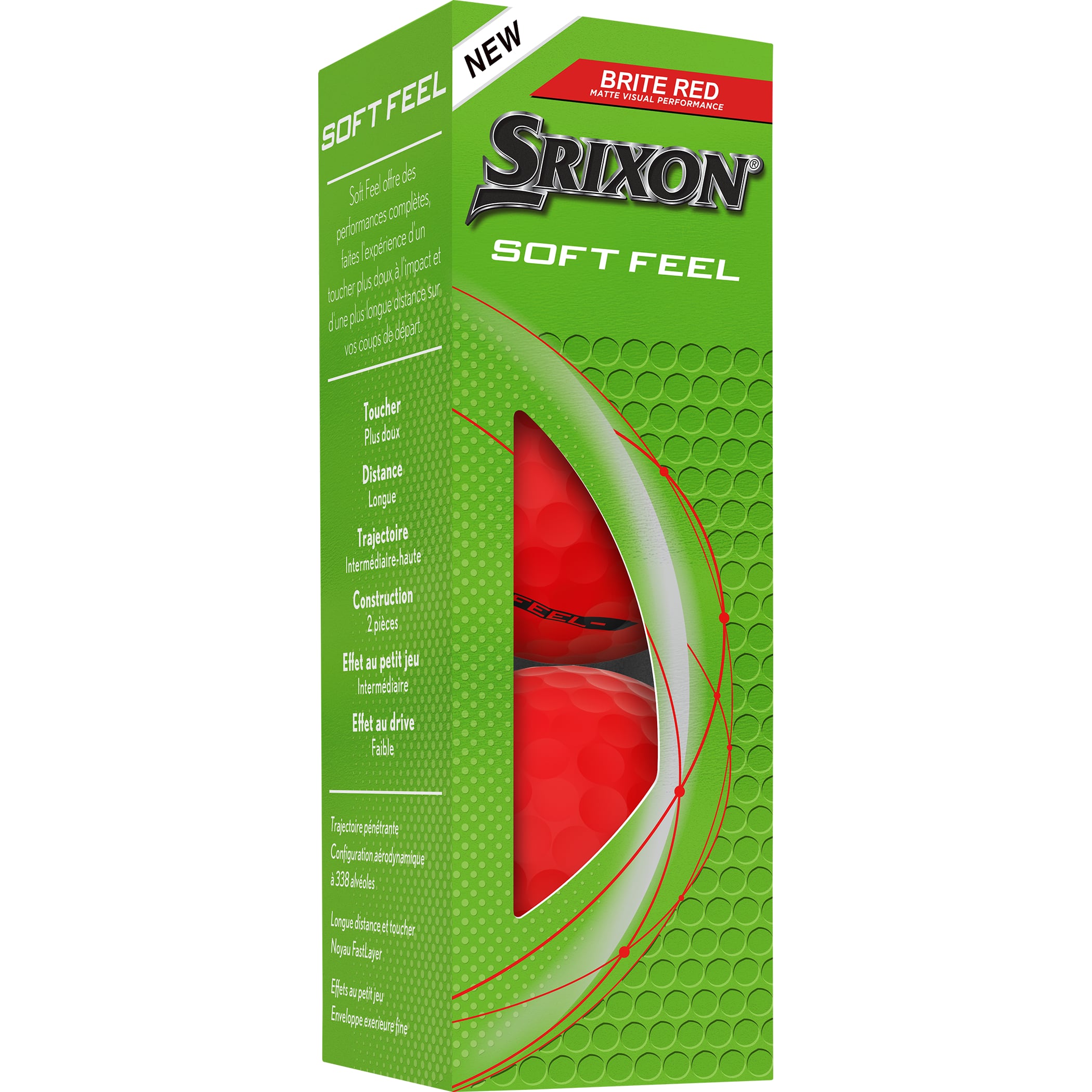 Srixon Soft Feel BRITE Golf Balls - 3 Pack 1