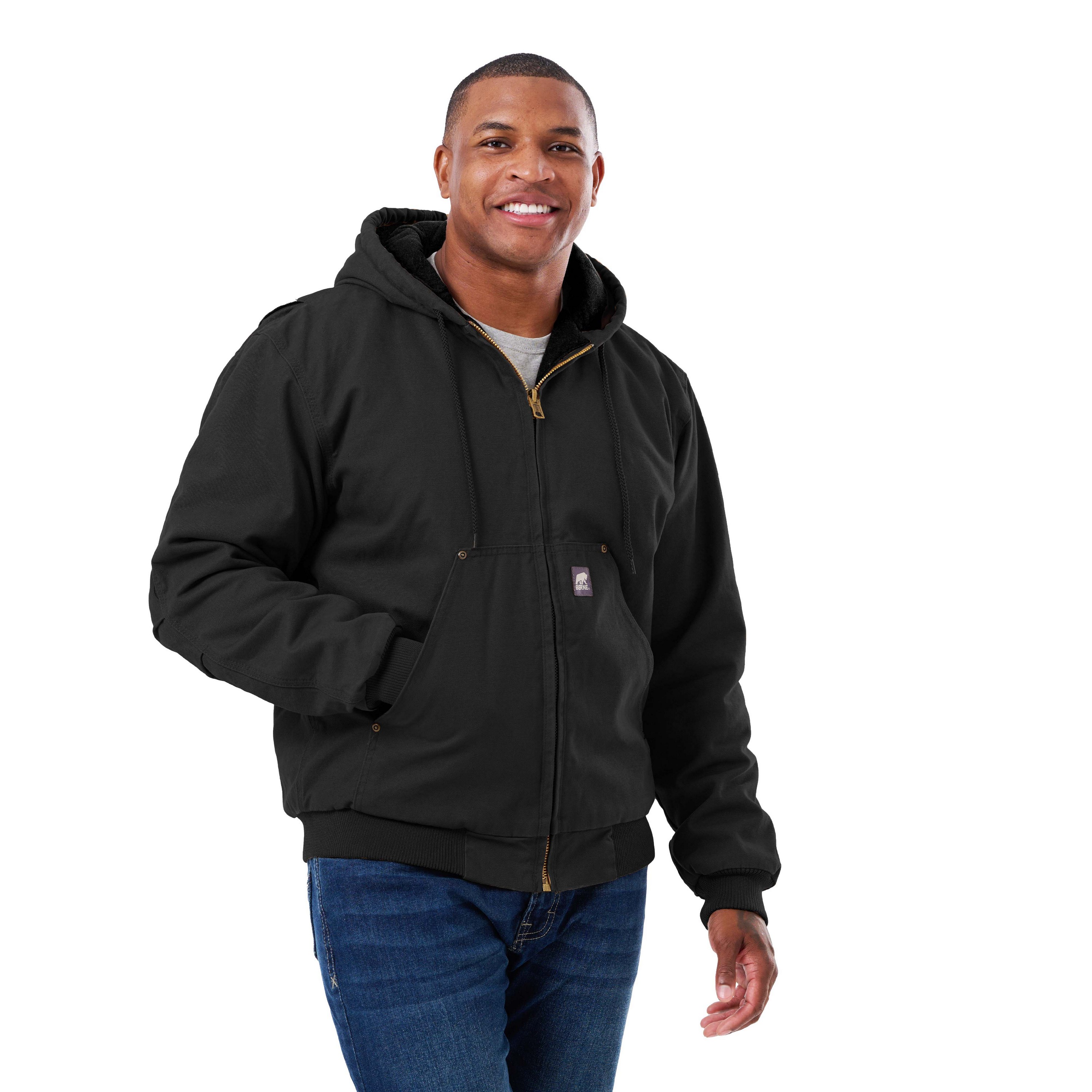 Berne Heartland Washed Duck Hooded Work Jacket 2