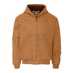 Berne Heartland Washed Duck Hooded Work Jacket - TM19820194Front Berne Heartland Washed Duck Hooded Work Jacket - TM19820194Front
