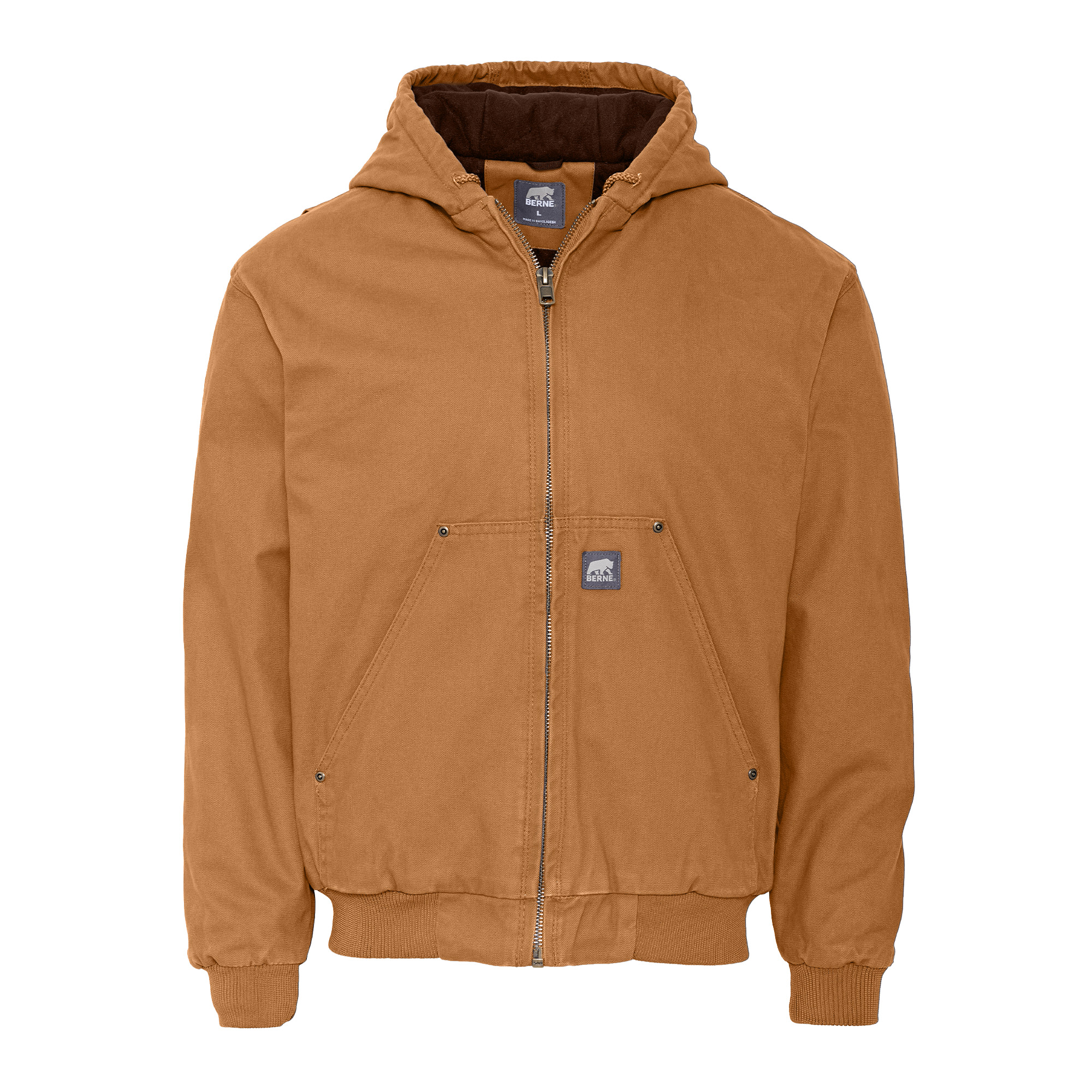 Berne Heartland Washed Duck Hooded Work Jacket 2