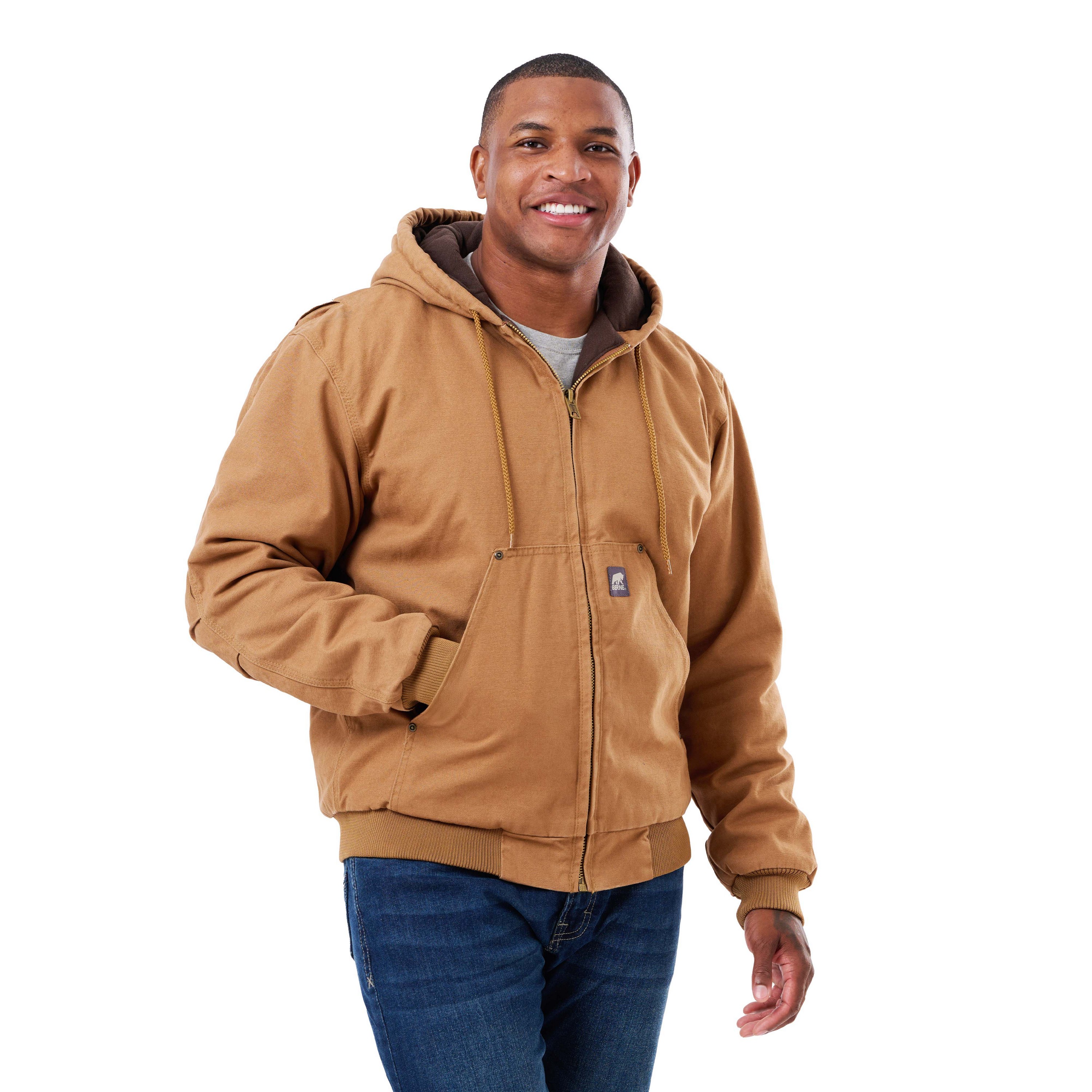 Berne Heartland Washed Duck Hooded Work Jacket 2