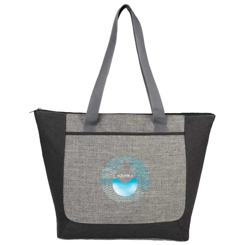 Reclaim Two-Tone Recycled Zippered Tote 1 Reclaim Two-Tone Recycled Zippered Tote 1