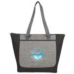Reclaim Two-Tone Recycled Zippered Tote 1 Reclaim Two-Tone Recycled Zippered Tote 1
