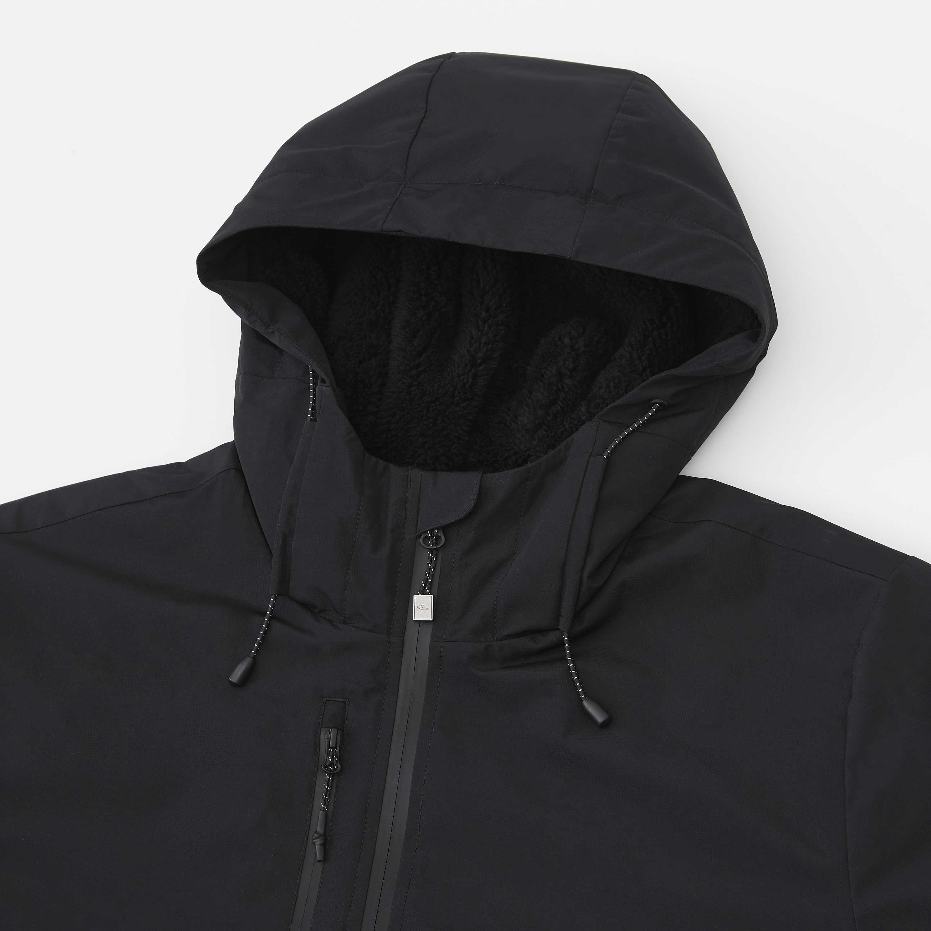 Men's Roots73 ROCKGLEN Eco Waterproof Insulated Sherpa Fleece Lined Jacket with Hood 2