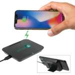 Optic Wireless Charging Phone Stand - SM-2818BKAngle-Right Optic Wireless Charging Phone Stand - SM-2818BKAngle-Right