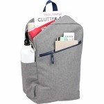Angle Recycled 15" Laptop Backpack - 9898-21GYFront Angle Recycled 15" Laptop Backpack - 9898-21GYFront