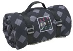High Sierra Roll-Up Puffy Sherpa Blanket - 8052-84GYBKFront High Sierra Roll-Up Puffy Sherpa Blanket - 8052-84GYBKFront