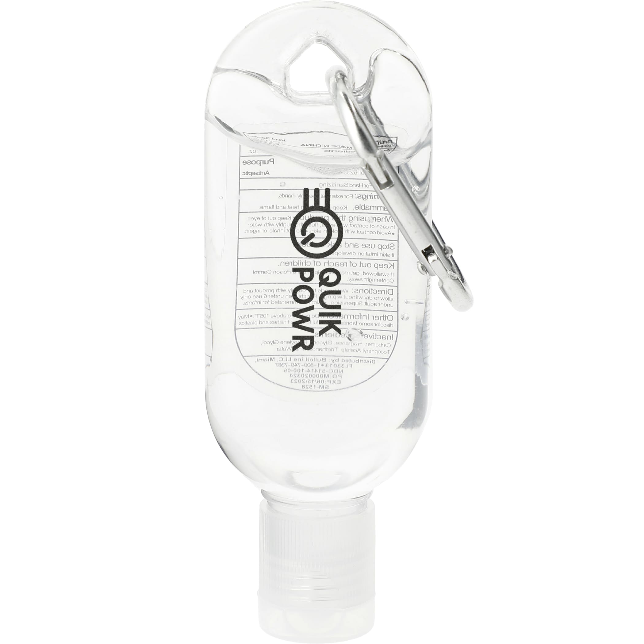 Clip-N-Go 1oz Hand Sanitizer with Mini Carabiner 1