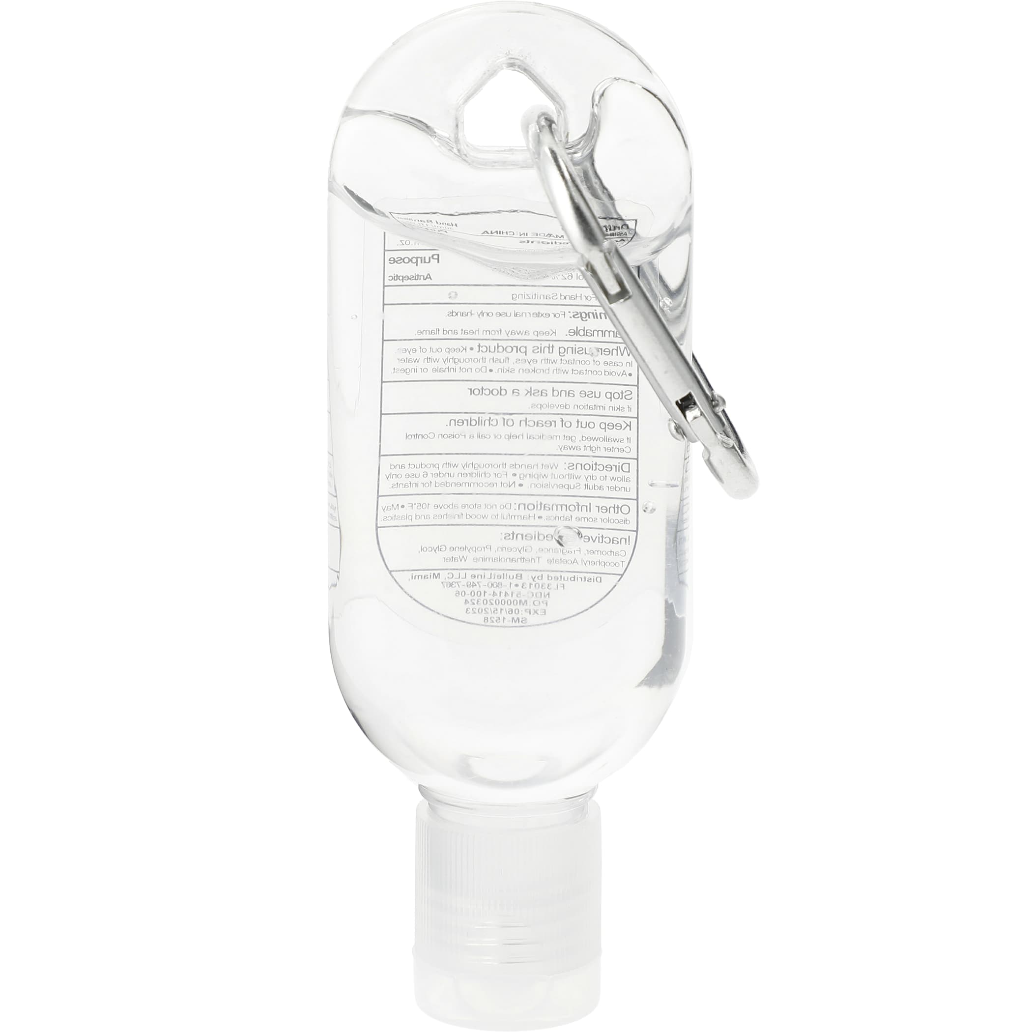 Clip-N-Go 1oz Hand Sanitizer with Mini Carabiner 1