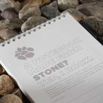 5'' x 7'' Mineral Stone Field Reporter Notebook with Pen - SM-5266BKAngle-Left 5'' x 7'' Mineral Stone Field Reporter Notebook with Pen - SM-5266BKAngle-Left