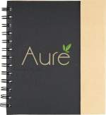 6.5'' x 7'' FSC® Mix Lock-it Spiral Notebook - SM-3647BKFront 6.5'' x 7'' FSC® Mix Lock-it Spiral Notebook - SM-3647BKFront