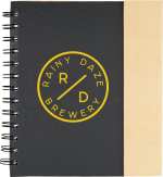 6.5'' x 7'' FSC® Mix Lock-it Spiral Notebook - SM-3647BKFront 6.5'' x 7'' FSC® Mix Lock-it Spiral Notebook - SM-3647BKFront