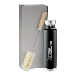 Thor Copper Vacuum Bottle with Brush 22oz 1 Thor Copper Vacuum Bottle with Brush 22oz 1