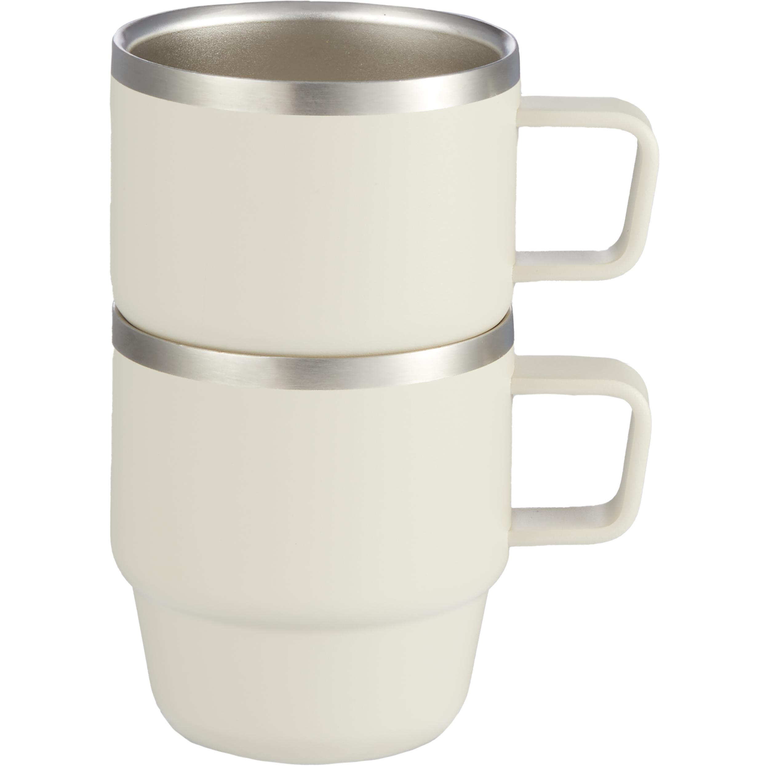 Doppio Stackable Recycled Mug Set 6oz 1