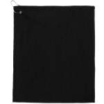 15'' x 18'' Recycled 300g Terry Polyester Towel - 1401-48BKFront 15'' x 18'' Recycled 300g Terry Polyester Towel - 1401-48BKFront