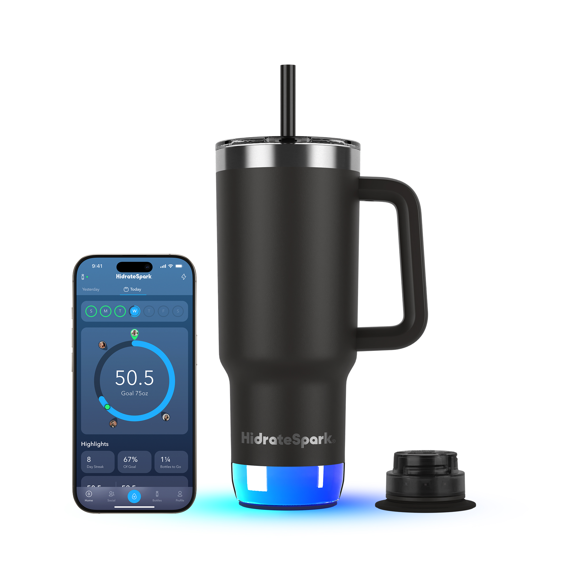 HidrateSpark Pro 2 Tumbler 30oz 1