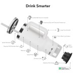 HidrateSpark Pro 2 Tumbler 30oz - 1600-81WHFront HidrateSpark Pro 2 Tumbler 30oz - 1600-81WHFront