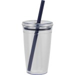 Anna Recycled Acrylic Tumbler w/ Straw 15oz - SM-6560BLBack Anna Recycled Acrylic Tumbler w/ Straw 15oz - SM-6560BLBack