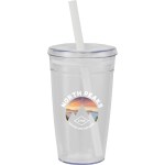 Anna Recycled Acrylic Tumbler w/ Straw 15oz - SM-6560WHFront Anna Recycled Acrylic Tumbler w/ Straw 15oz - SM-6560WHFront