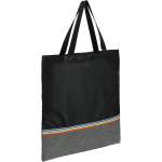 Rainbow rPET Convention Tote - SM-5724BKAngle-Right Rainbow rPET Convention Tote - SM-5724BKAngle-Right