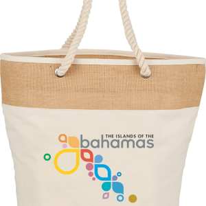 Jute Accent 12oz Cotton Canvas Rope Tote 1 Jute Accent 12oz Cotton Canvas Rope Tote 1
