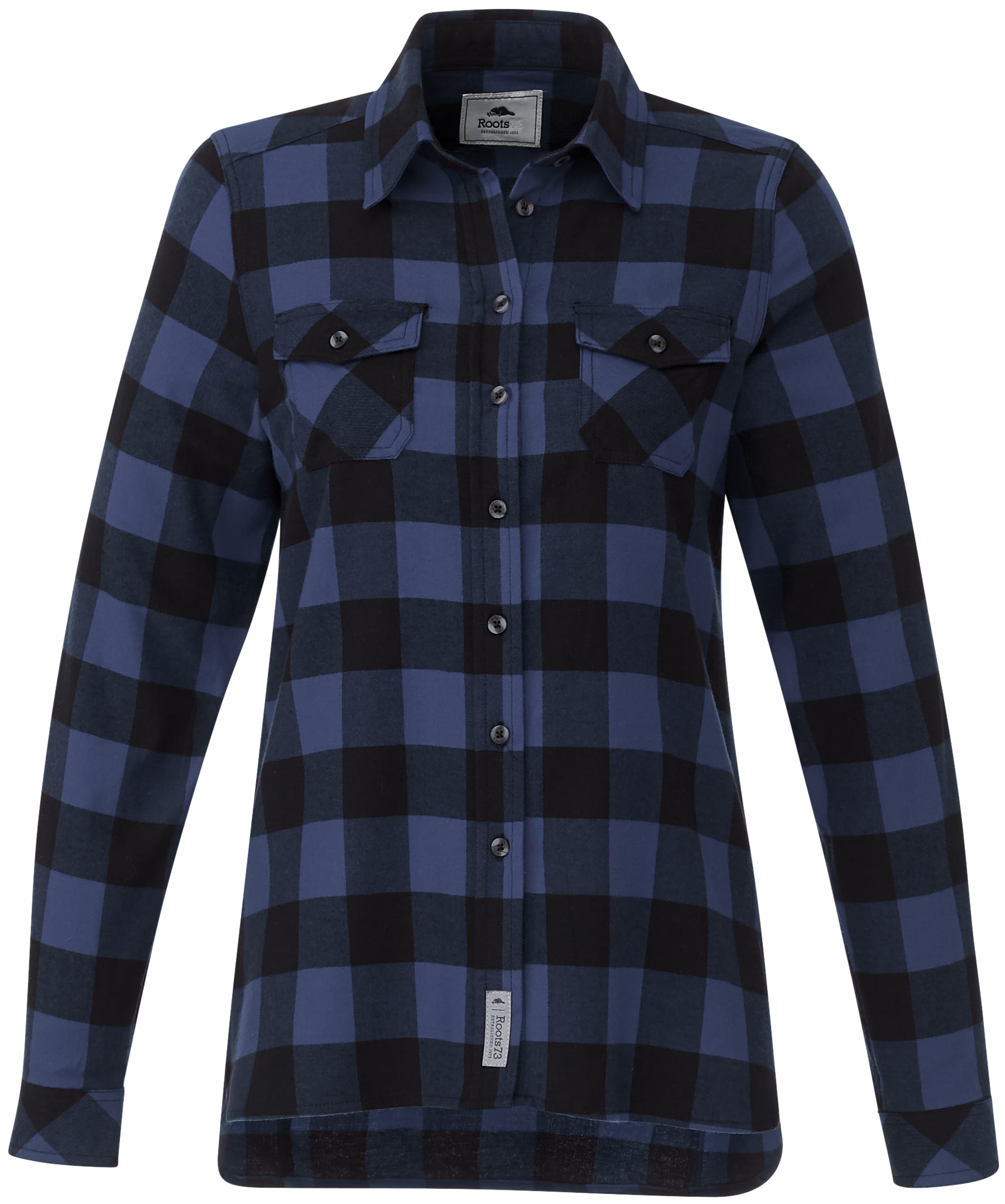 Women's SPRUCELAKE Roots73 Long Sleeve Button Up Flannel Shirt 2