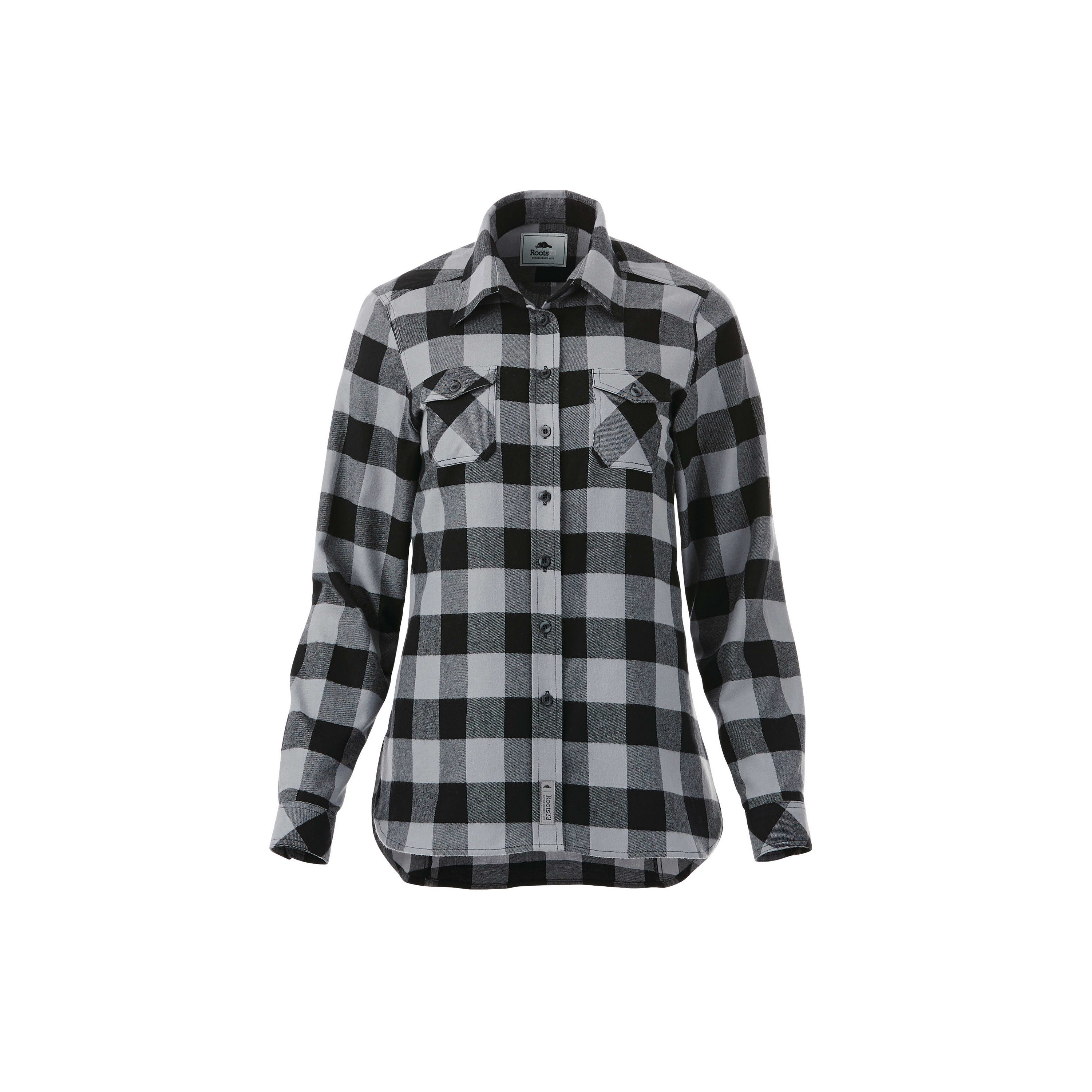 Women's SPRUCELAKE Roots73 Long Sleeve Button Up Flannel Shirt 2