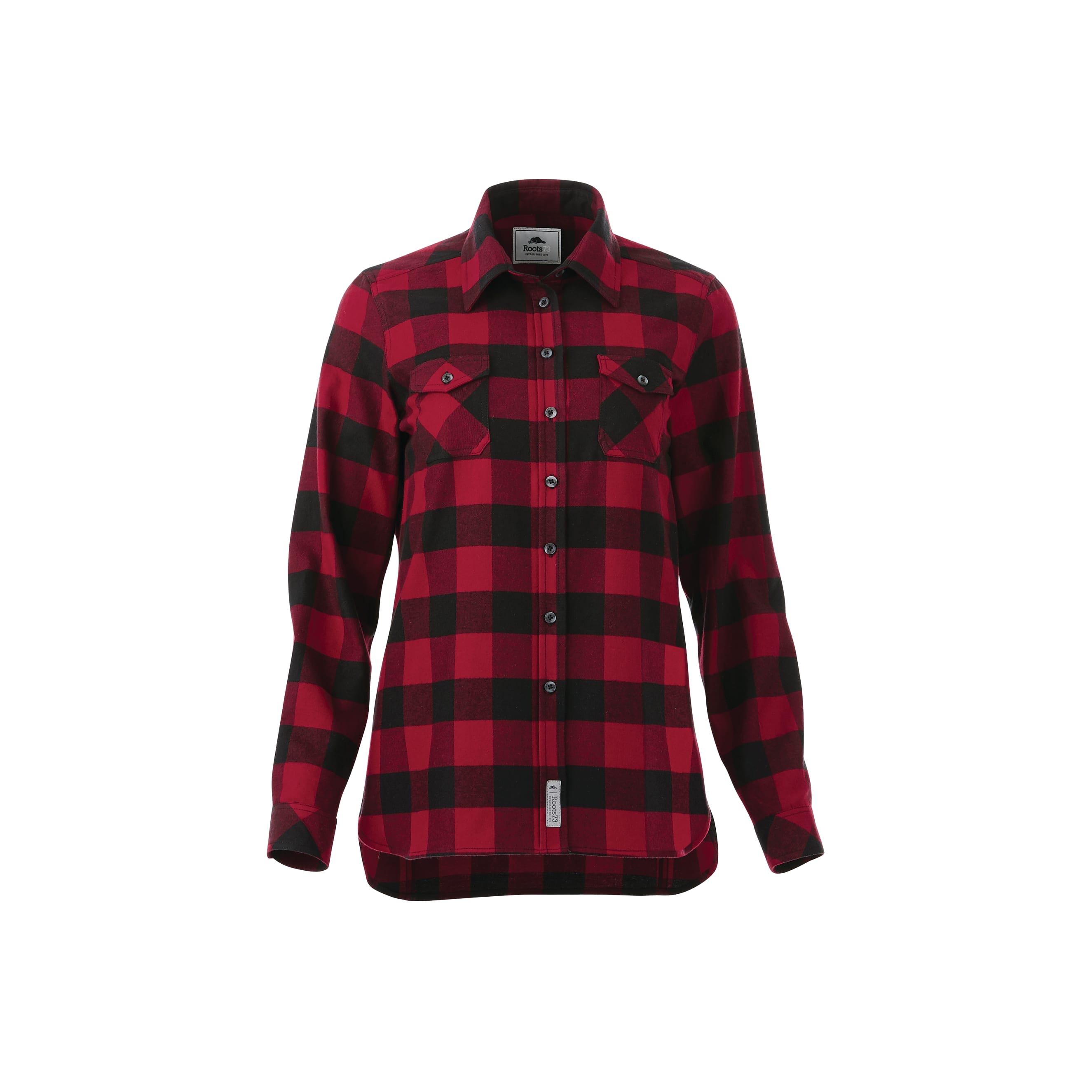 Women's SPRUCELAKE Roots73 Long Sleeve Button Up Flannel Shirt 2