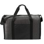 Grid Boxy Duffle Bag - SM-5940BKFront Grid Boxy Duffle Bag - SM-5940BKFront