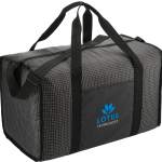 Grid Boxy Duffle Bag - SM-5940BKAngle-Right Grid Boxy Duffle Bag - SM-5940BKAngle-Right