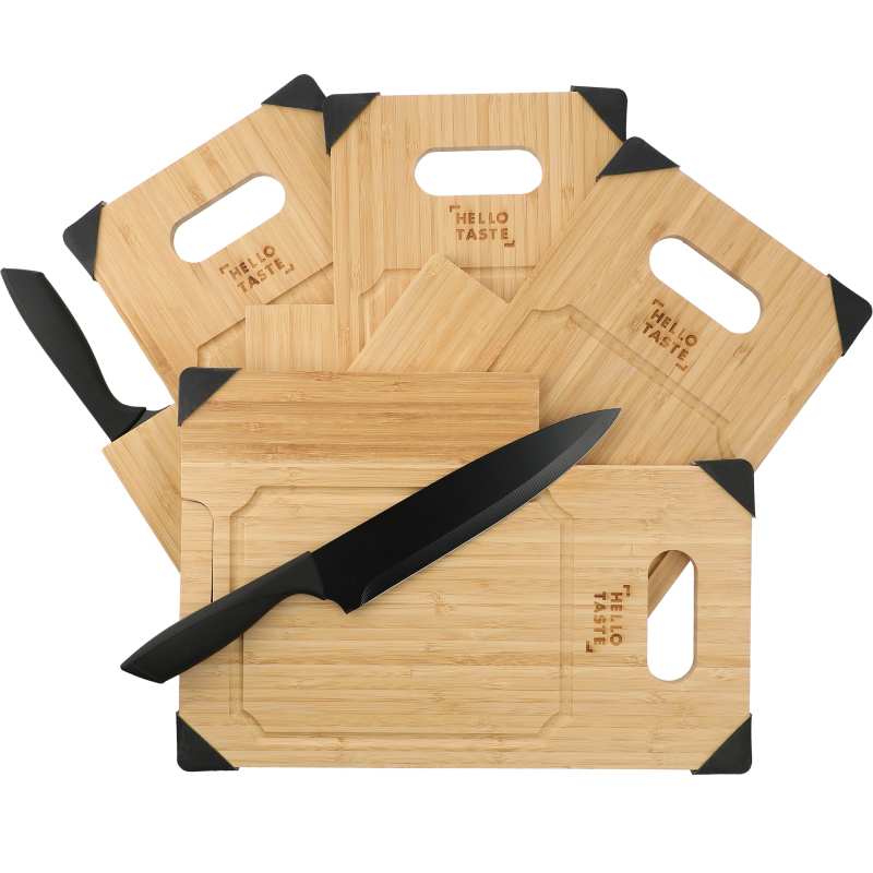 Bamboo Cutting Board with Knife 1 Bamboo Cutting Board with Knife 1