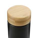 Arlo Ceramic Tumbler with Bamboo lid 11oz - 1628-91BKFront Arlo Ceramic Tumbler with Bamboo lid 11oz - 1628-91BKFront