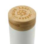 Arlo Ceramic Tumbler with Bamboo lid 11oz - 1628-91BKAngle-Right Arlo Ceramic Tumbler with Bamboo lid 11oz - 1628-91BKAngle-Right