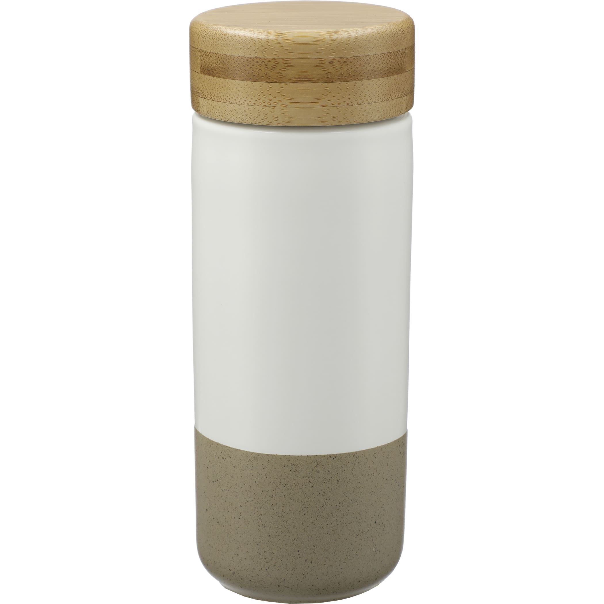 Arlo Ceramic Tumbler with Bamboo lid 11oz 1