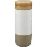 Arlo Ceramic Tumbler with Bamboo lid 11oz - 1628-91BKTop Arlo Ceramic Tumbler with Bamboo lid 11oz - 1628-91BKTop
