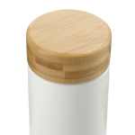 Arlo Ceramic Tumbler with Bamboo lid 11oz - 1628-91WHBack Arlo Ceramic Tumbler with Bamboo lid 11oz - 1628-91WHBack