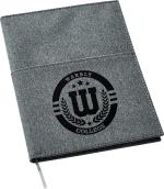 5''x 7'' FSC® Mix Canvas Pocket Refillable Notebook - SM-3565BKAngle-Right 5''x 7'' FSC® Mix Canvas Pocket Refillable Notebook - SM-3565BKAngle-Right