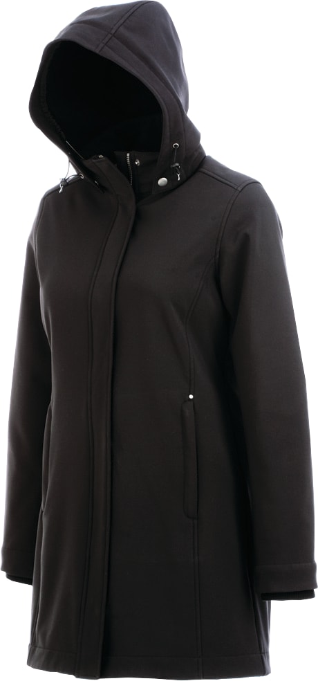 Women's ELKPOINT Roots73 Long Softshell Jacket with Detachable Hood 2